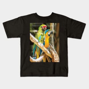 Parrots Perching Kids T-Shirt